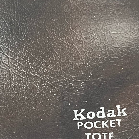 Vintage Small Faux Leather Kodak Pocket Tote Camera Case Missing Clip With Strap - Picture 13 of 16